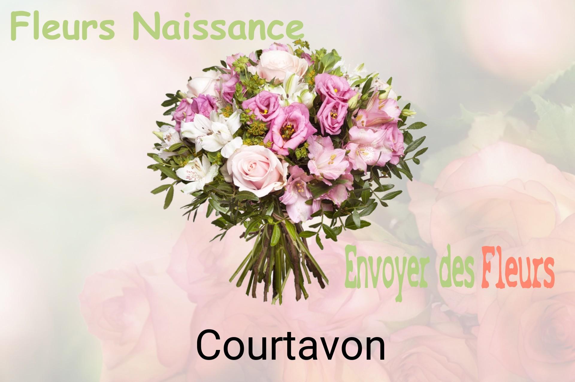 Bouquet de fleurs de naissance livré à Courtavon